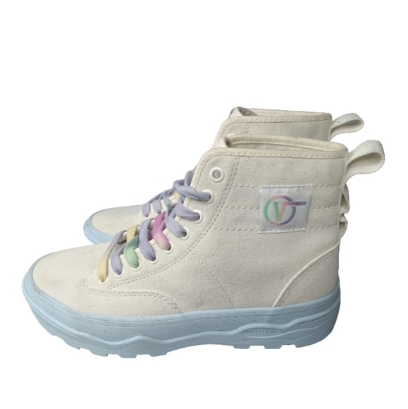 Vans Pop Sentry WC Marshmallow Woman's Size 8.5 High Top Sneakers Features - Picture 2 of 10